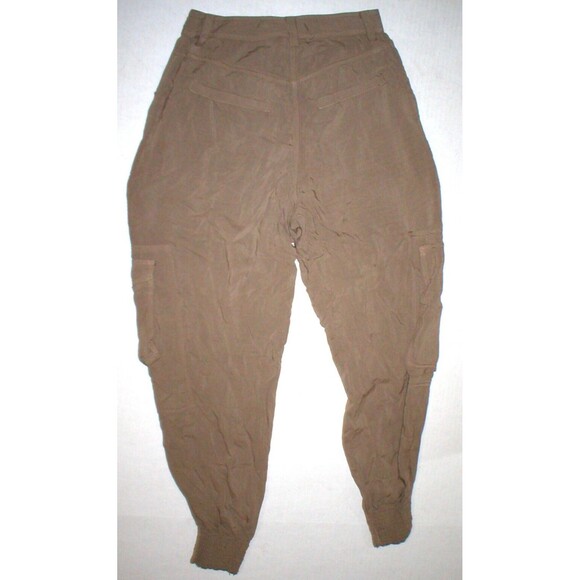 New Womens Designer Pants Italy 40 2 4 Brown Viscose Gaetano Navarra Jogger NWT - Picture 6 of 7